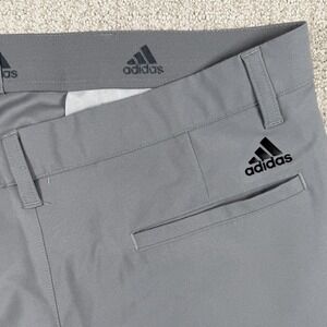 Adidas 365 Men's 36x30 Gray Straight Leg Stretch Waist Golf Pants *Read
